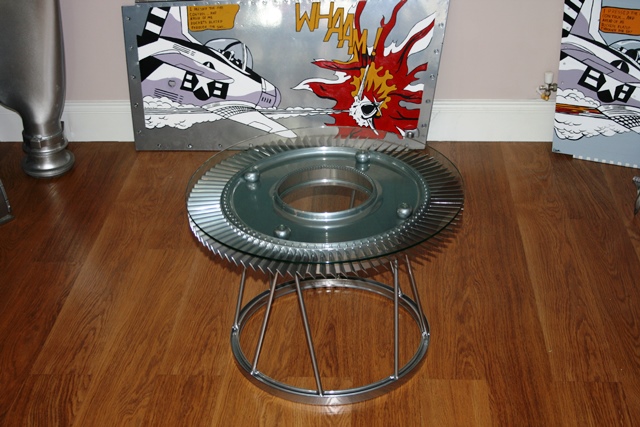 Rolls Royce Fan Blade table   circular base